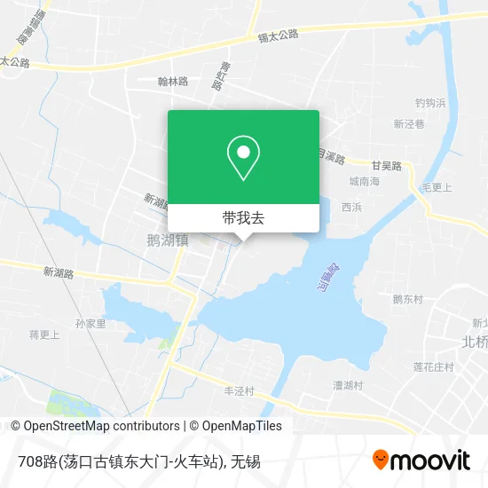 708路(荡口古镇东大门-火车站)地图