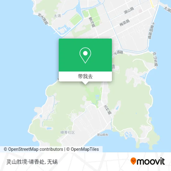 灵山胜境-请香处地图