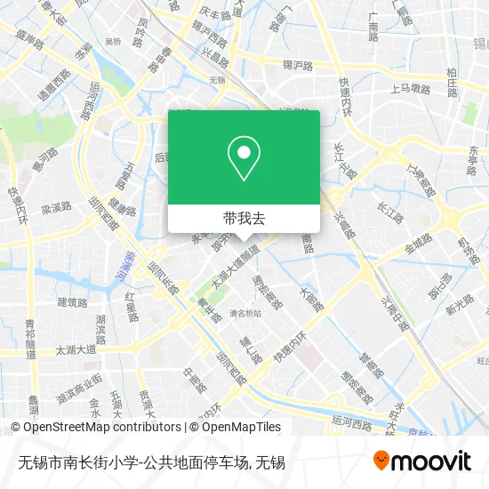 无锡市南长街小学-公共地面停车场地图