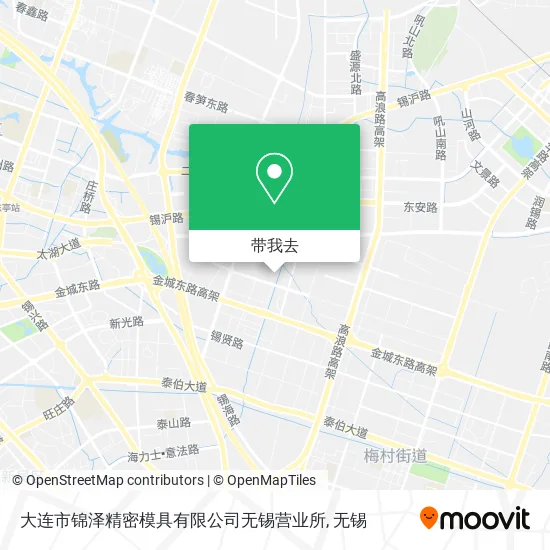 大连市锦泽精密模具有限公司无锡营业所地图