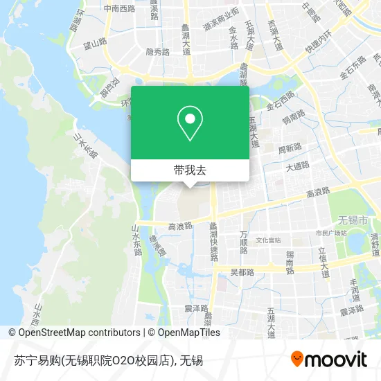 苏宁易购(无锡职院O2O校园店)地图