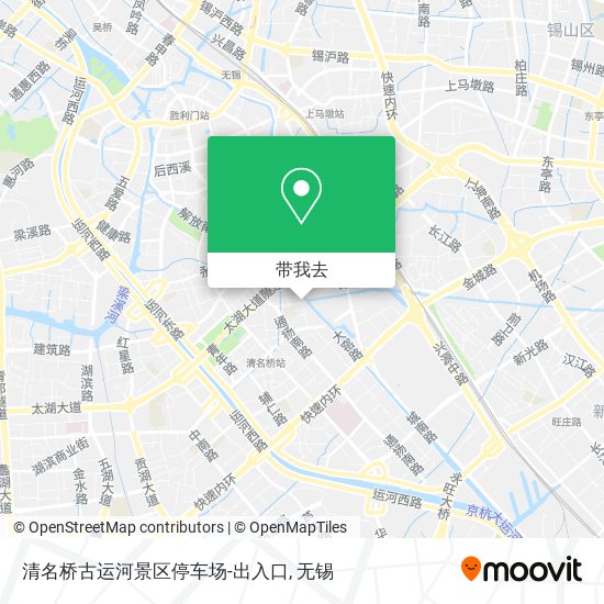 清名桥古运河景区停车场-出入口地图