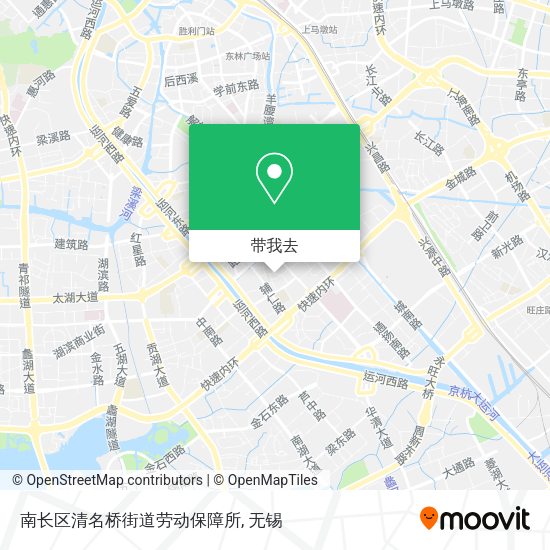 南长区清名桥街道劳动保障所地图