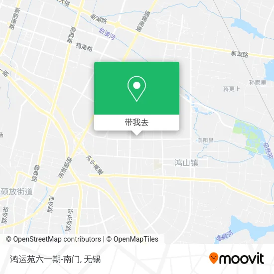 鸿运苑六一期-南门地图