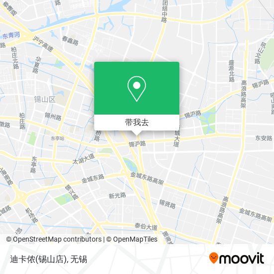 迪卡侬(锡山店)地图