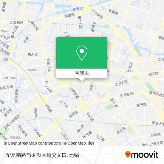华夏南路与太湖大道交叉口地图