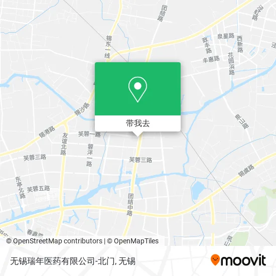 无锡瑞年医药有限公司-北门地图