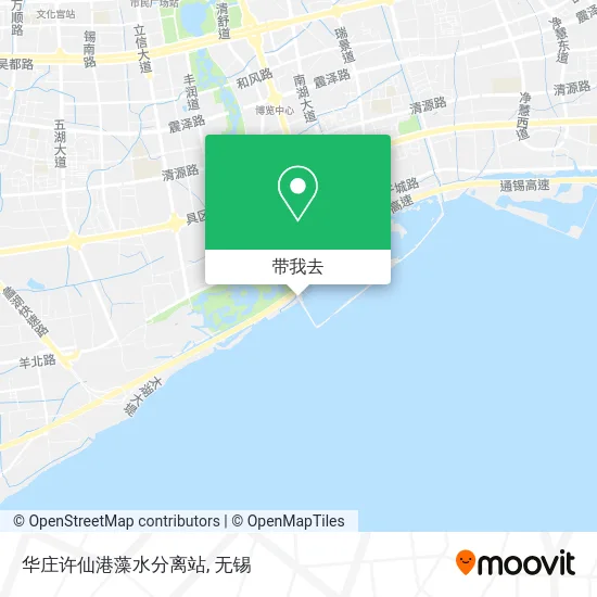 华庄许仙港藻水分离站地图
