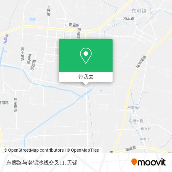东廊路与老锡沙线交叉口地图