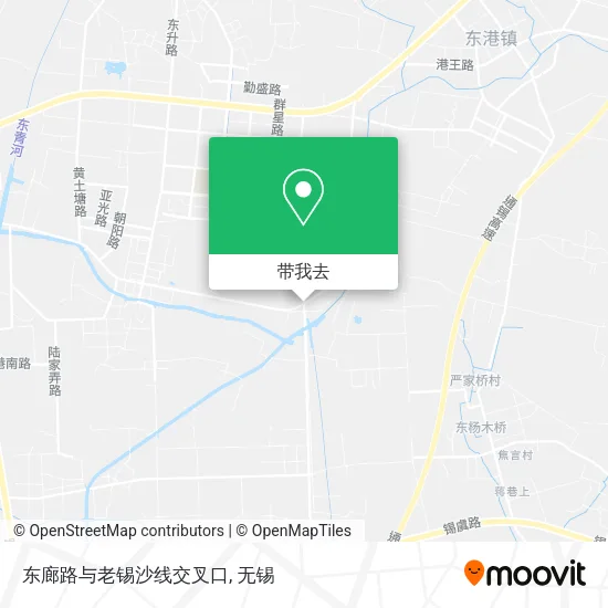东廊路与老锡沙线交叉口地图