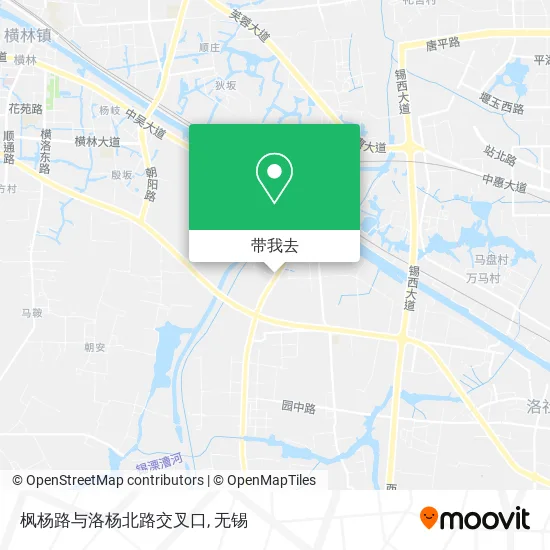 枫杨路与洛杨北路交叉口地图