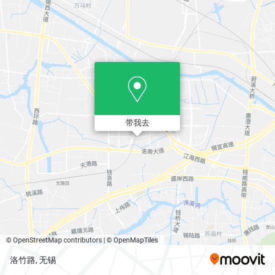 洛竹路地图