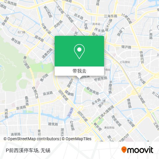 P前西溪停车场地图