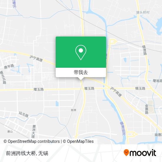前洲跨线大桥地图