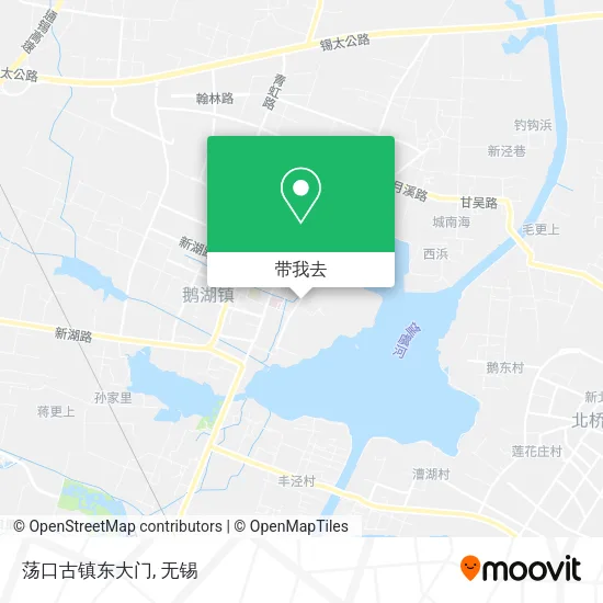 荡口古镇东大门地图