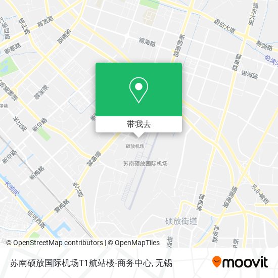 苏南硕放国际机场T1航站楼-商务中心地图