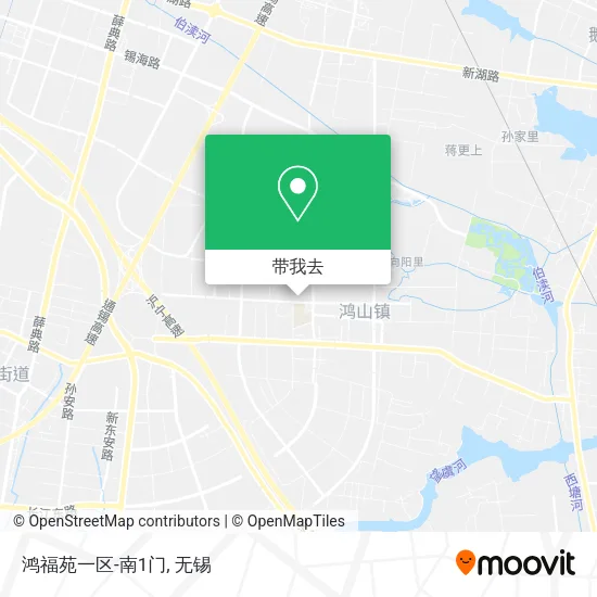 鸿福苑一区-南1门地图