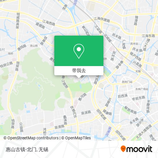 惠山古镇-北门地图