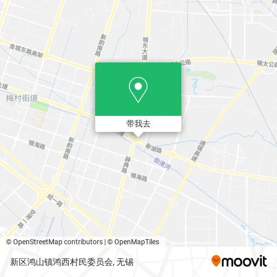 新区鸿山镇鸿西村民委员会地图
