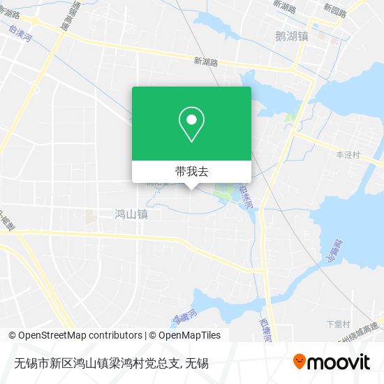 无锡市新区鸿山镇梁鸿村党总支地图