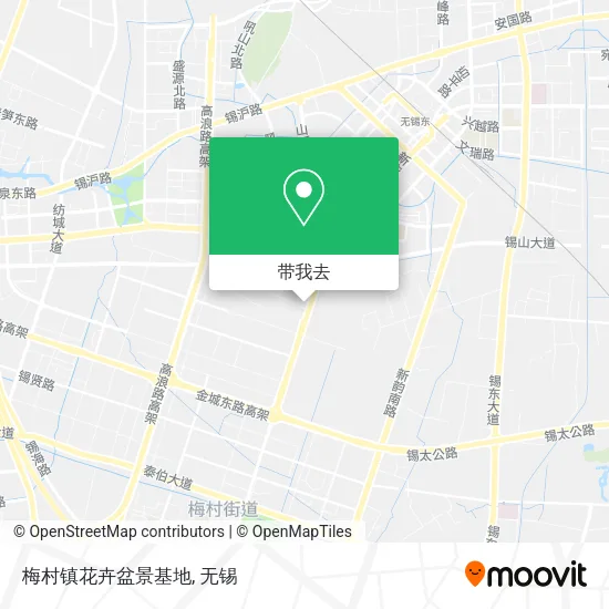 梅村镇花卉盆景基地地图