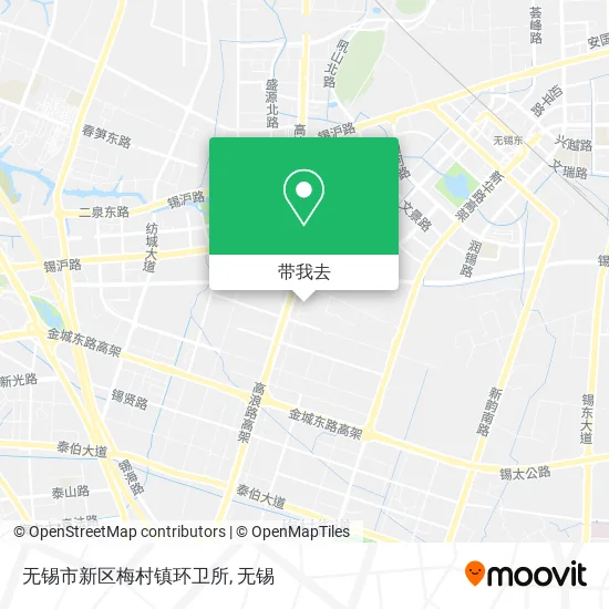 无锡市新区梅村镇环卫所地图