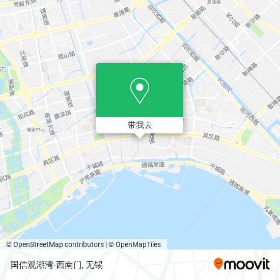 国信观湖湾-西南门地图