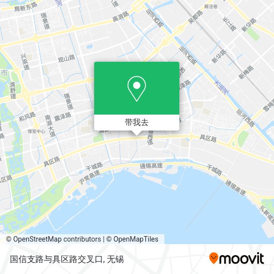 国信支路与具区路交叉口地图