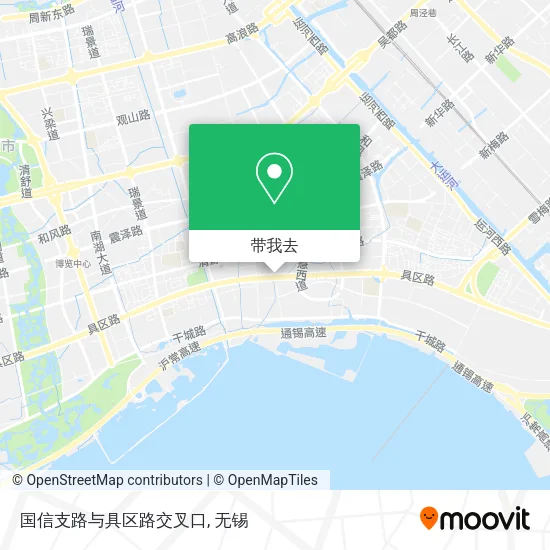 国信支路与具区路交叉口地图