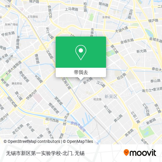 无锡市新区第一实验学校-北门地图