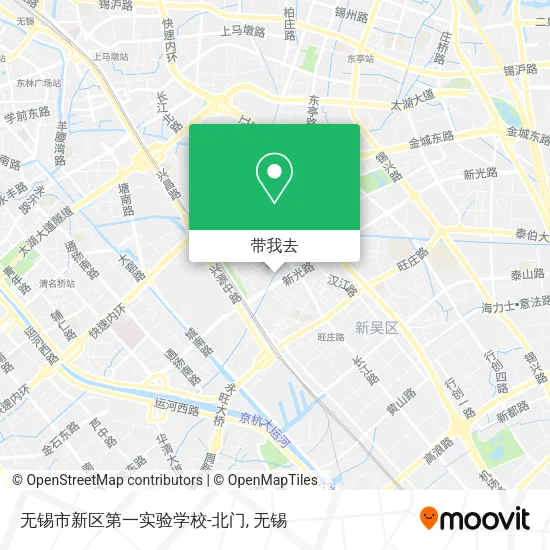 无锡市新区第一实验学校-北门地图