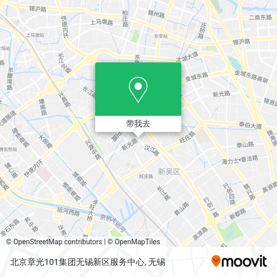 北京章光101集团无锡新区服务中心地图