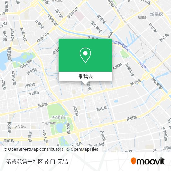 落霞苑第一社区-南门地图