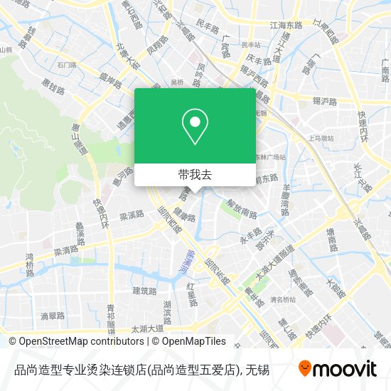 品尚造型专业烫染连锁店(品尚造型五爱店)地图