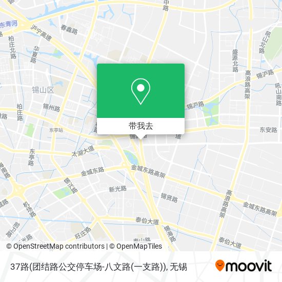 37路(团结路公交停车场-八文路(一支路))地图