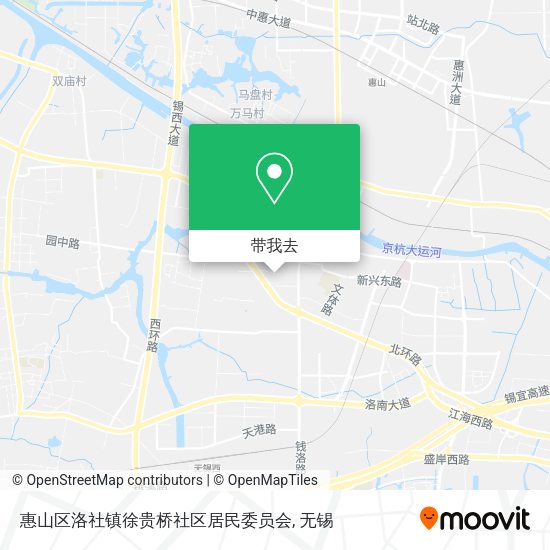惠山区洛社镇徐贵桥社区居民委员会地图