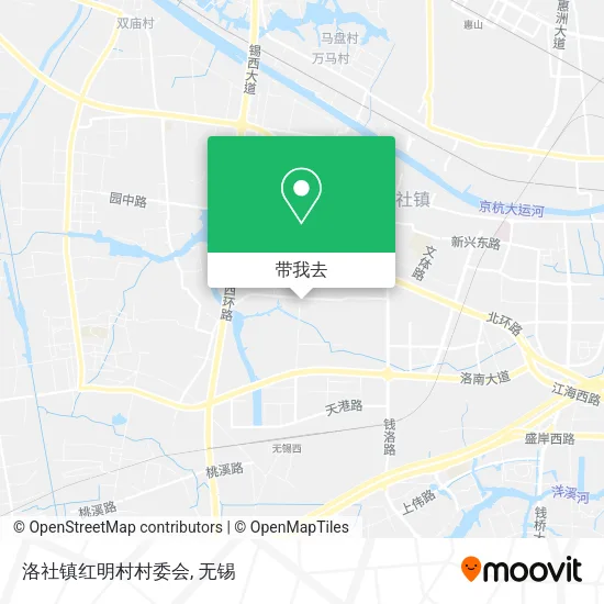 洛社镇红明村村委会地图