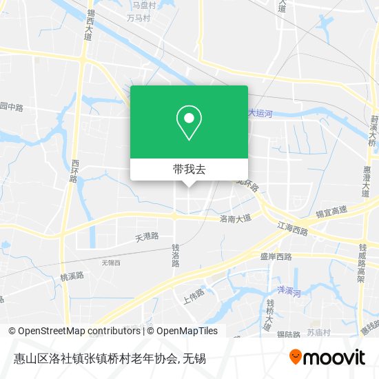 惠山区洛社镇张镇桥村老年协会地图
