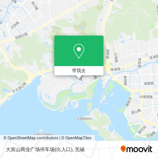 大箕山商业广场停车场(出入口)地图