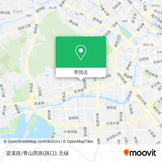梁溪路/青山西路(路口)地图