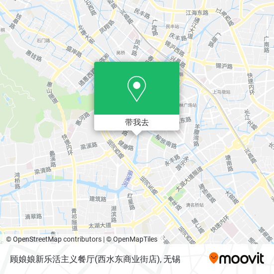 顾娘娘新乐活主义餐厅(西水东商业街店)地图