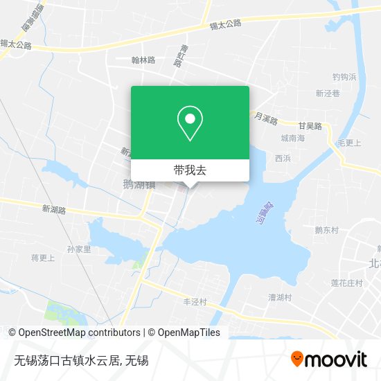 无锡荡口古镇水云居地图
