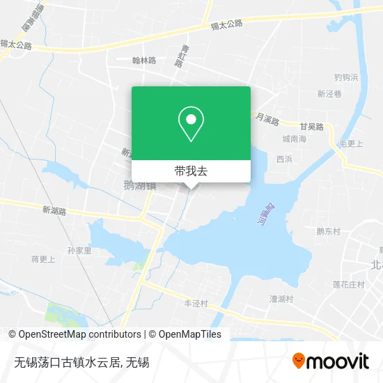 无锡荡口古镇水云居地图