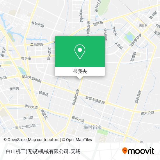 白山机工(无锡)机械有限公司地图