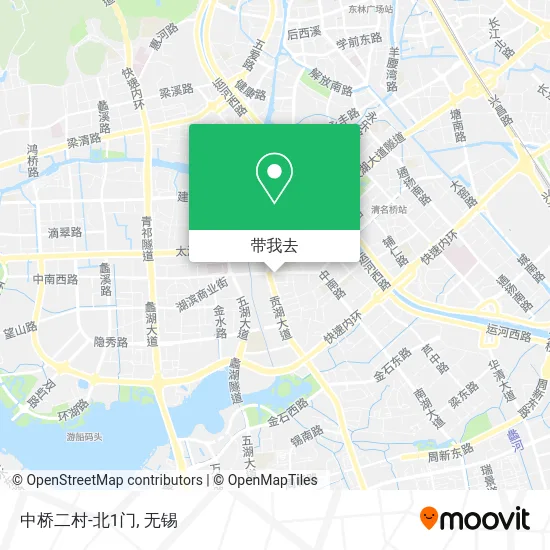 中桥二村-北1门地图