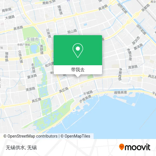 无锡供水地图