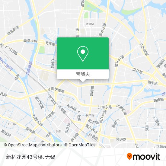 新桥花园43号楼地图