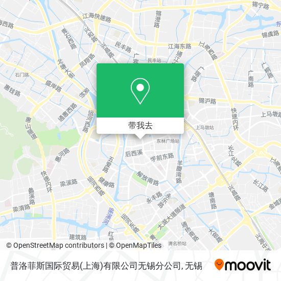 普洛菲斯国际贸易(上海)有限公司无锡分公司地图