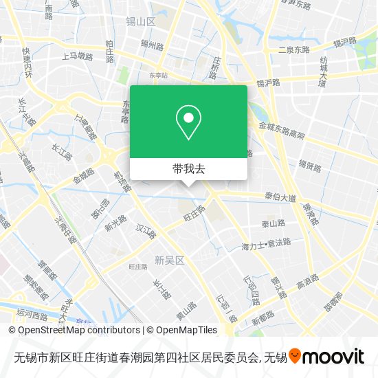 无锡市新区旺庄街道春潮园第四社区居民委员会地图