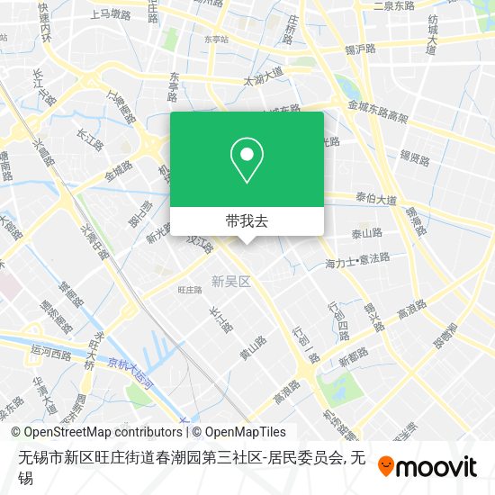 无锡市新区旺庄街道春潮园第三社区-居民委员会地图